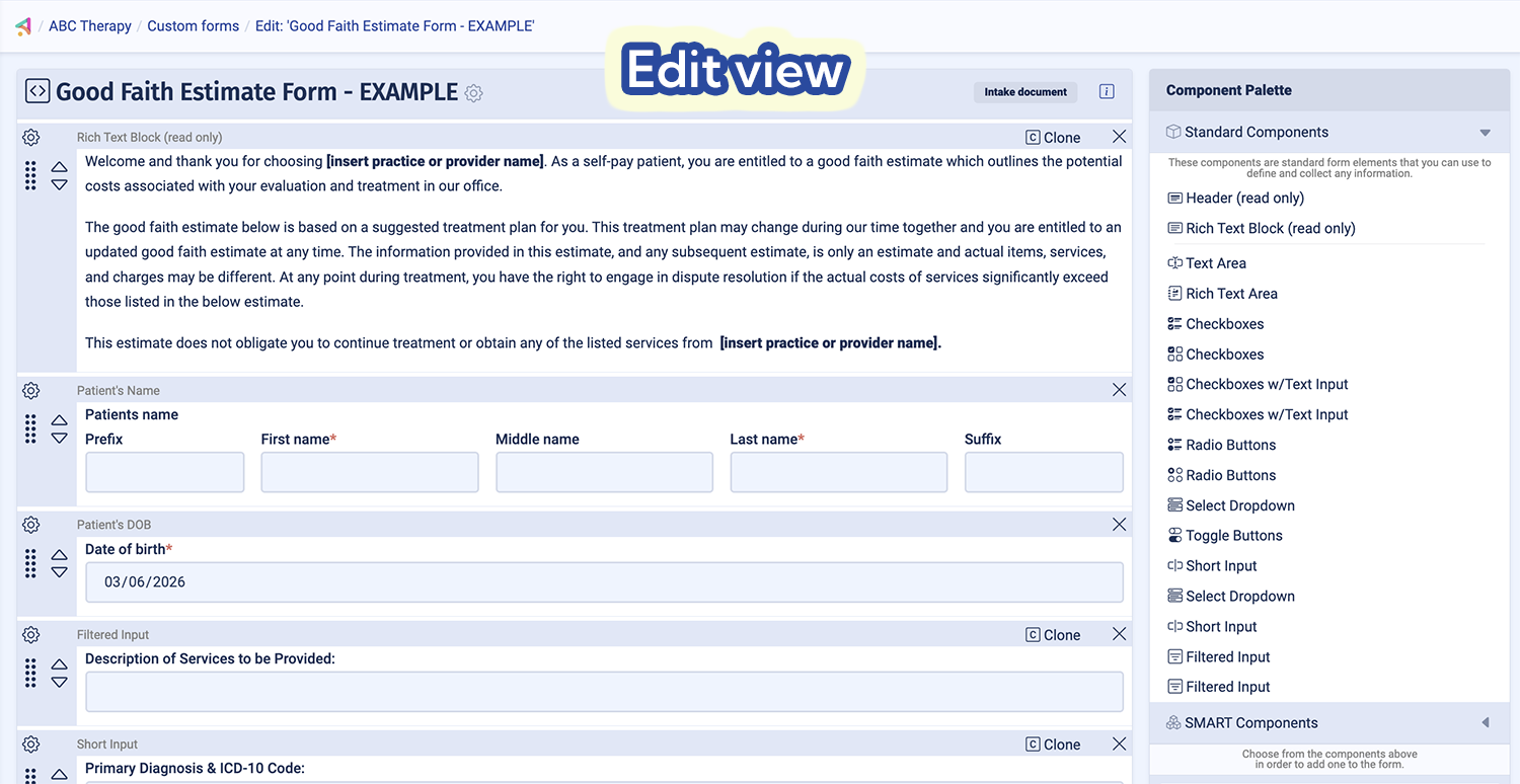Ambiki's custom form builder