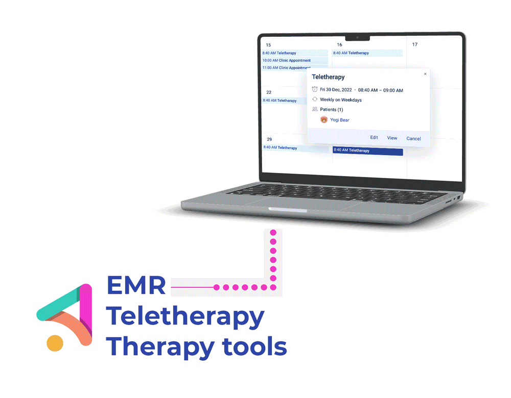 Ambiki EMR, Teletherapy, Therapy Tools